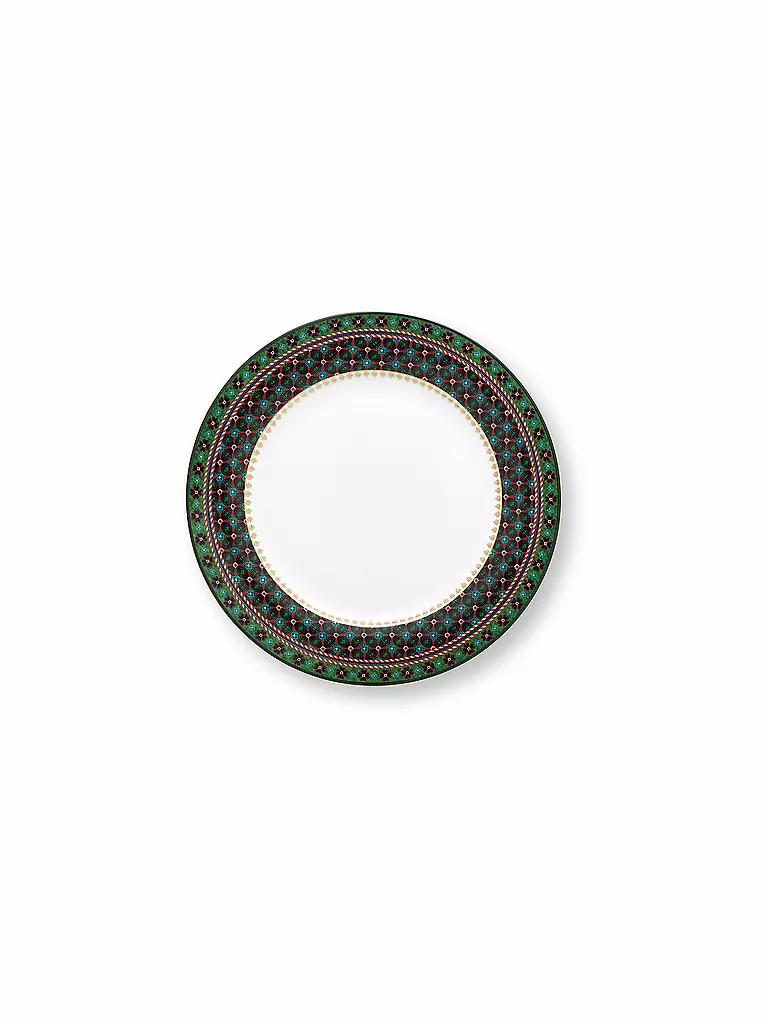 PIP STUDIO | Piatto piano BERRY BLUES 26,5 cm Clover Green | Verde scuro
