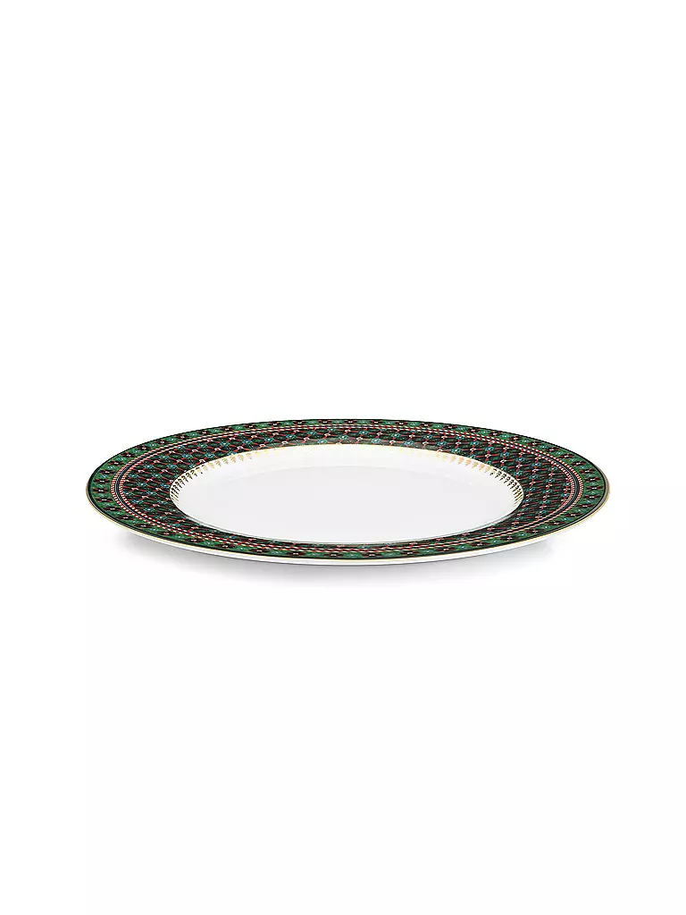 PIP STUDIO | Piatto piano BERRY BLUES 26,5 cm Clover Green | Verde scuro