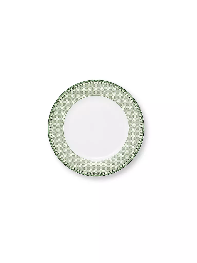 PIP STUDIO | Piatto piano LILY & LOTUS 26,5 cm Tiles Light Gr | Verde chiaro