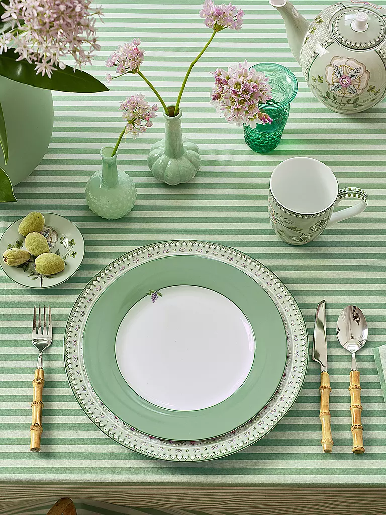 PIP STUDIO | Piatto piano LILY & LOTUS 26,5 cm Uni Verde chiaro | Verde chiaro