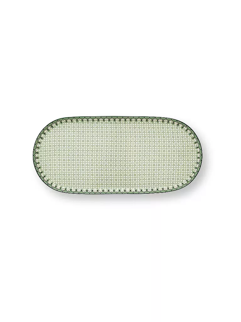 PIP STUDIO | Piatto piccolo LILY & LOTUS 25x12cm Tiles Light Gr. | Verde chiaro