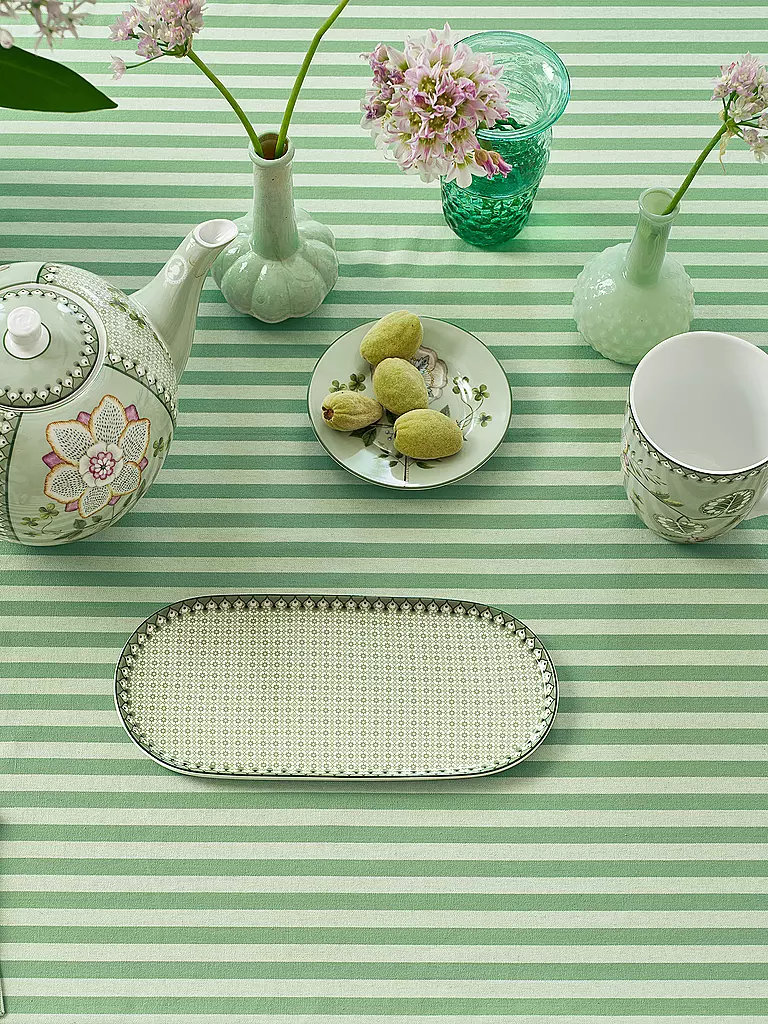 PIP STUDIO | Piatto piccolo LILY & LOTUS 25x12cm Tiles Light Gr. | Verde chiaro
