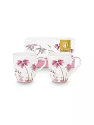 PIP STUDIO | Set da 2 tazze grandi con manico 350 ml JOLIE DOTS Oro/Rosa | Bianco