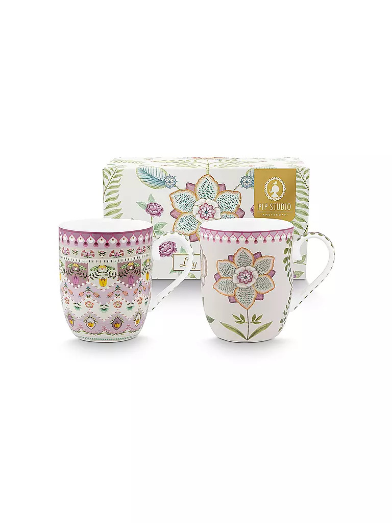 PIP STUDIO | Set di 2 tazze con manico Small LILY & LOTUS 145ml | Lilla