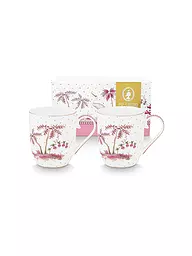 PIP STUDIO | Set di 2 tazze piccole con manico da 145 ml JOLIE DOTS Oro/Rosa | Bianco