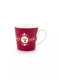 PIP STUDIO | Tazza grande con manico LOVE BIRDS MEDALLION Verde scuro | Rosso scuro