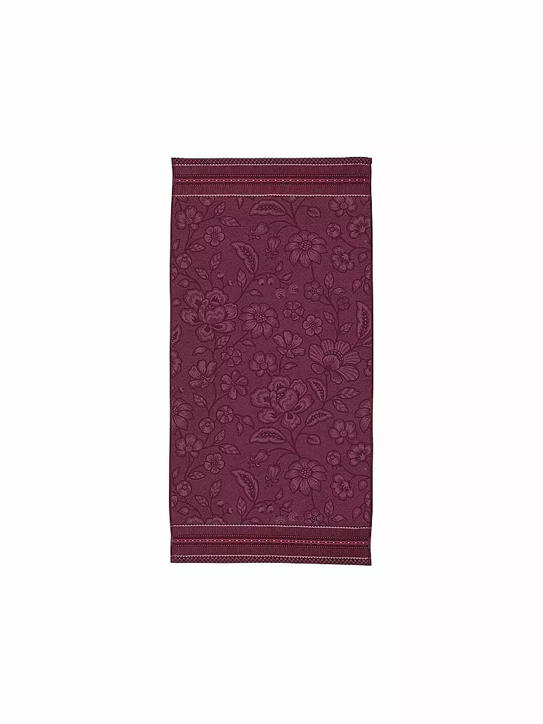 PIP STUDIO | Telo doccia JASMIN JACQUARD 70x140cm Rosa scuro | Bacca