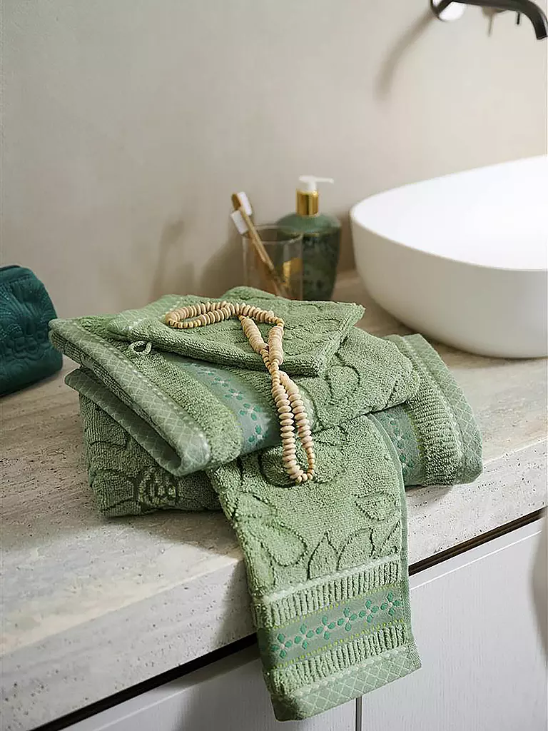 PIP STUDIO | Telo doccia JASMIN JACQUARD 70x140cm Verde | Verde