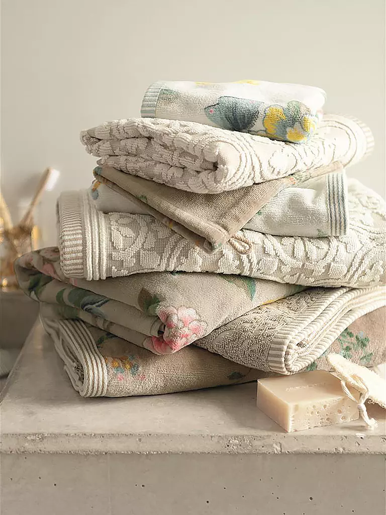 PIP STUDIO | Telo doccia LES FLEURS 70x140cm Bianco | 