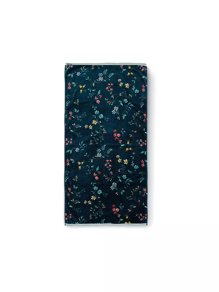 PIP STUDIO | Telo doccia LES FLEURS 70x140cm Blu scuro | Blu scuro