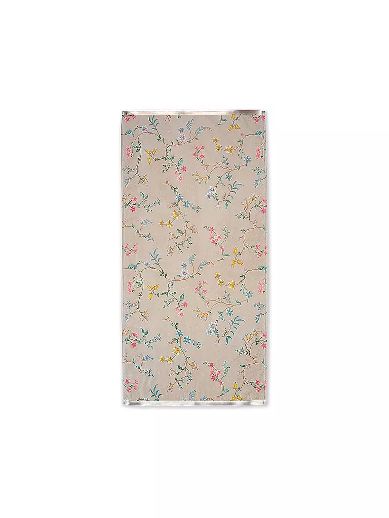 PIP STUDIO | Telo doccia LES FLEURS 70x140cm Khaki | Marrone chiaro