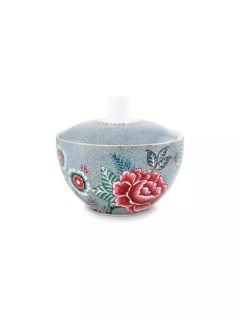 PIP STUDIO | Zuccheriera piccola 300ml FLOWER FESTIVAL Azzurro | Blu chiaro