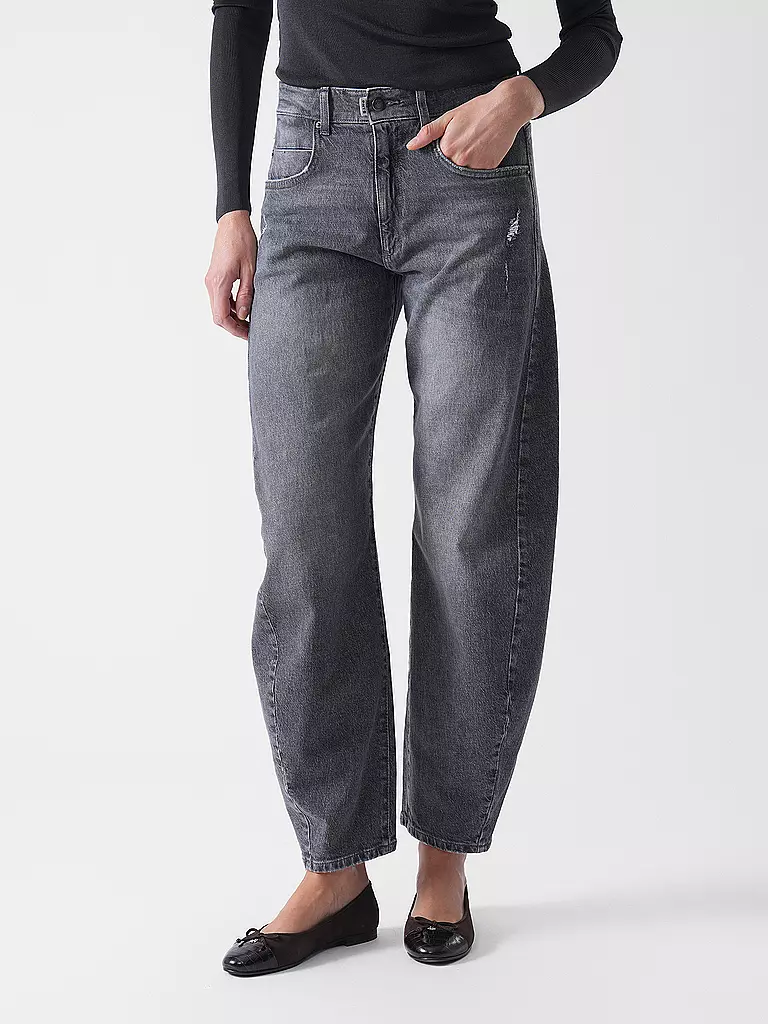 PNTS | Jeans Balloon Fit 05_THE O SHAPE | Grigio chiaro