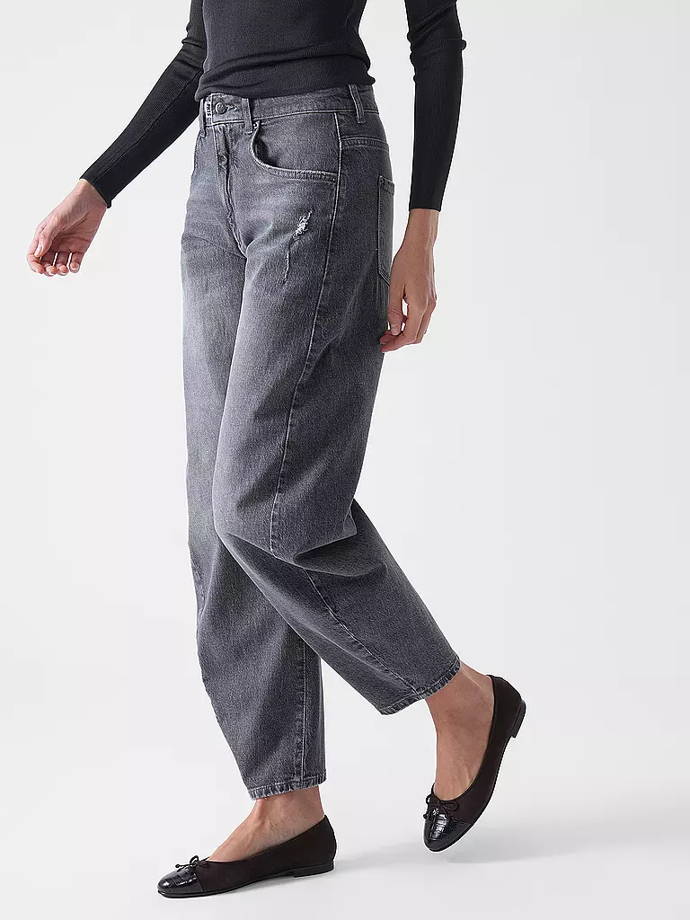 PNTS | Jeans Balloon Fit 05_THE O SHAPE | Grigio chiaro