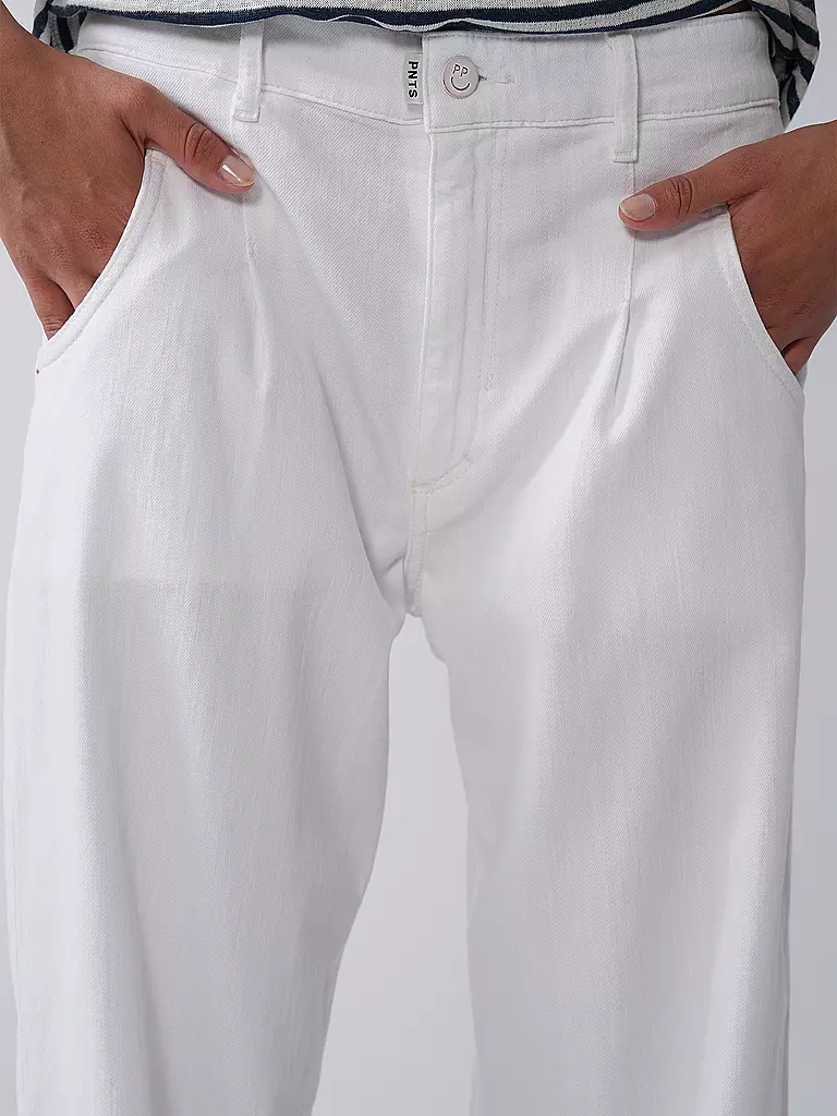 PNTS | Jeans Balloon Fit THE O SHAPE | Bianco