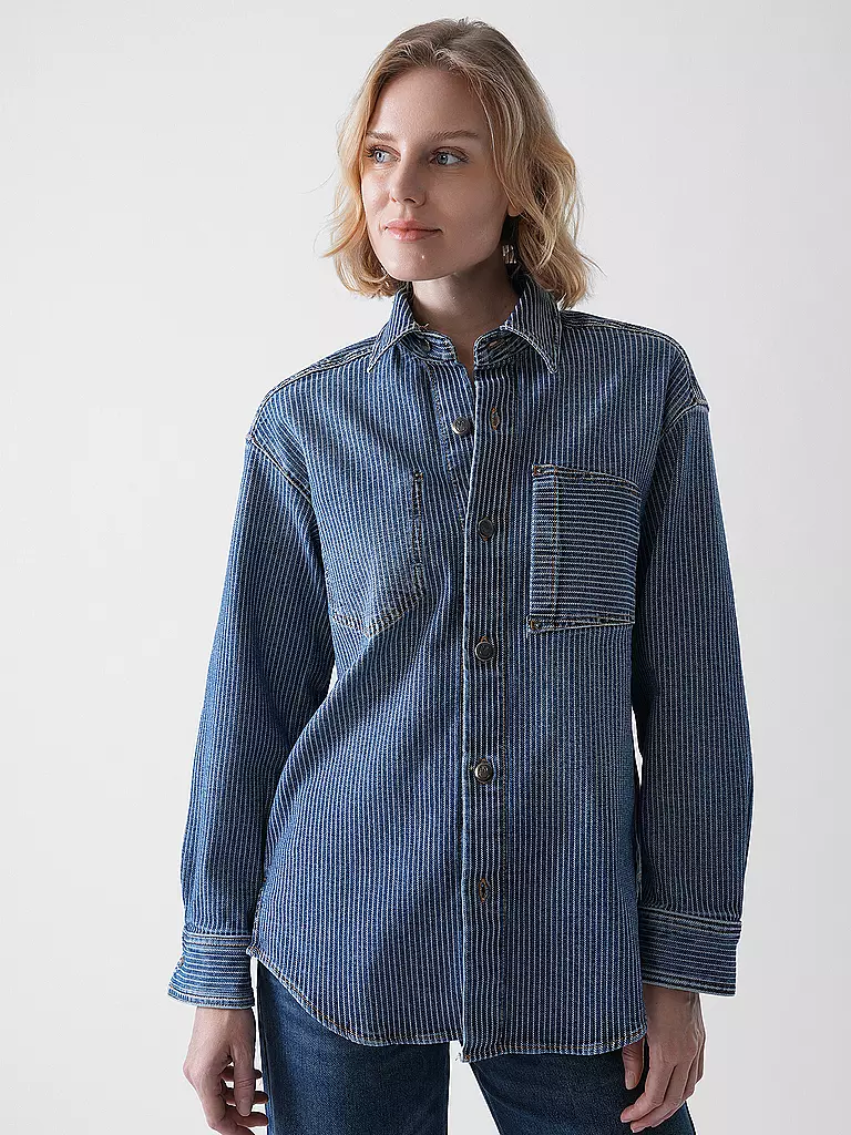PNTS | Jeansbluse 27_THE SUIT UP | Blu scuro