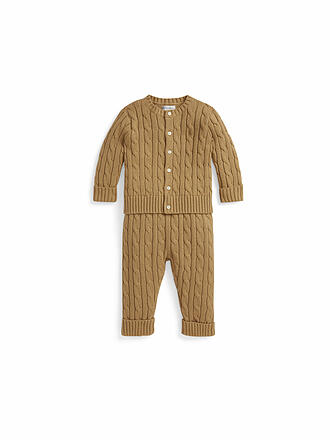 POLO RALPH LAUREN | Set neonato 2 pezzi cardigan e pantaloni