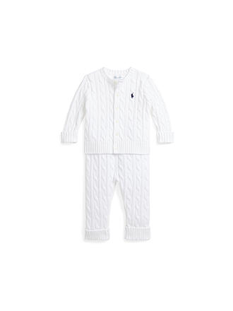 POLO RALPH LAUREN | Set neonato 2 pezzi cardigan e pantaloni