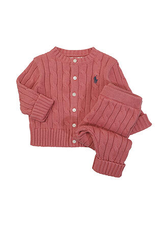 POLO RALPH LAUREN | Set neonato 2 pezzi cardigan e pantaloni