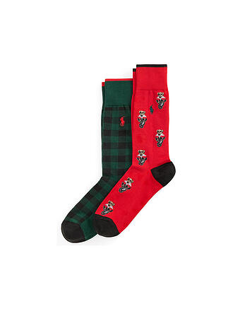 POLO RALPH LAUREN | Calze 2 pz. ORSETTO 43-46 red hunter