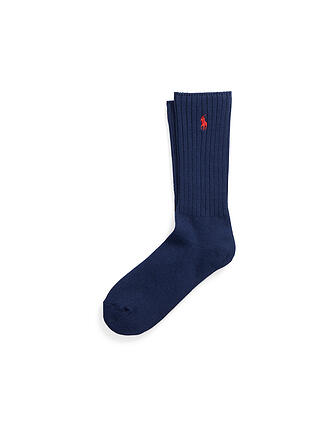 POLO RALPH LAUREN | Calzini blu navy rossi