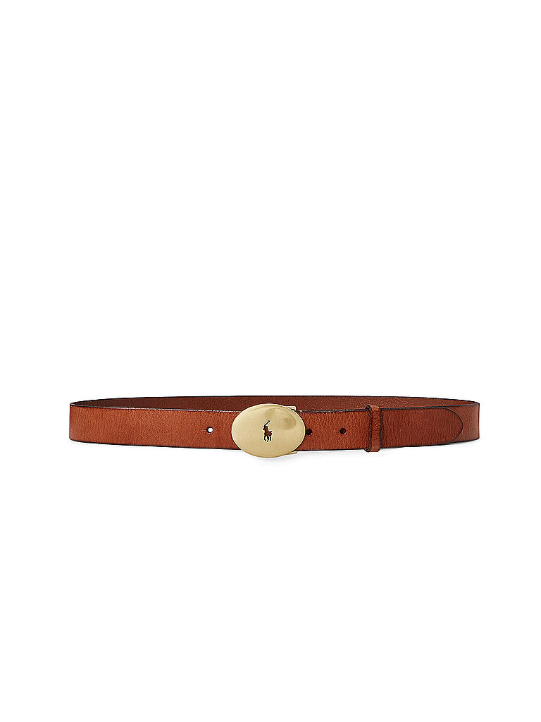 Cintura in pelle marrone S