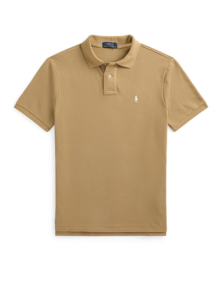 Polo slim fit marrone chiaro XXL