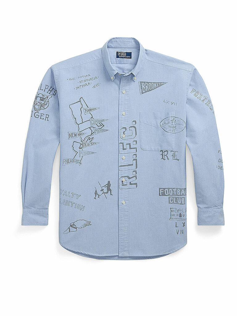 Camicia di jeans azzurro M