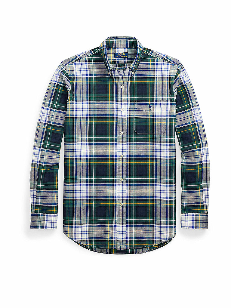 Camicia slim fit verde scuro L