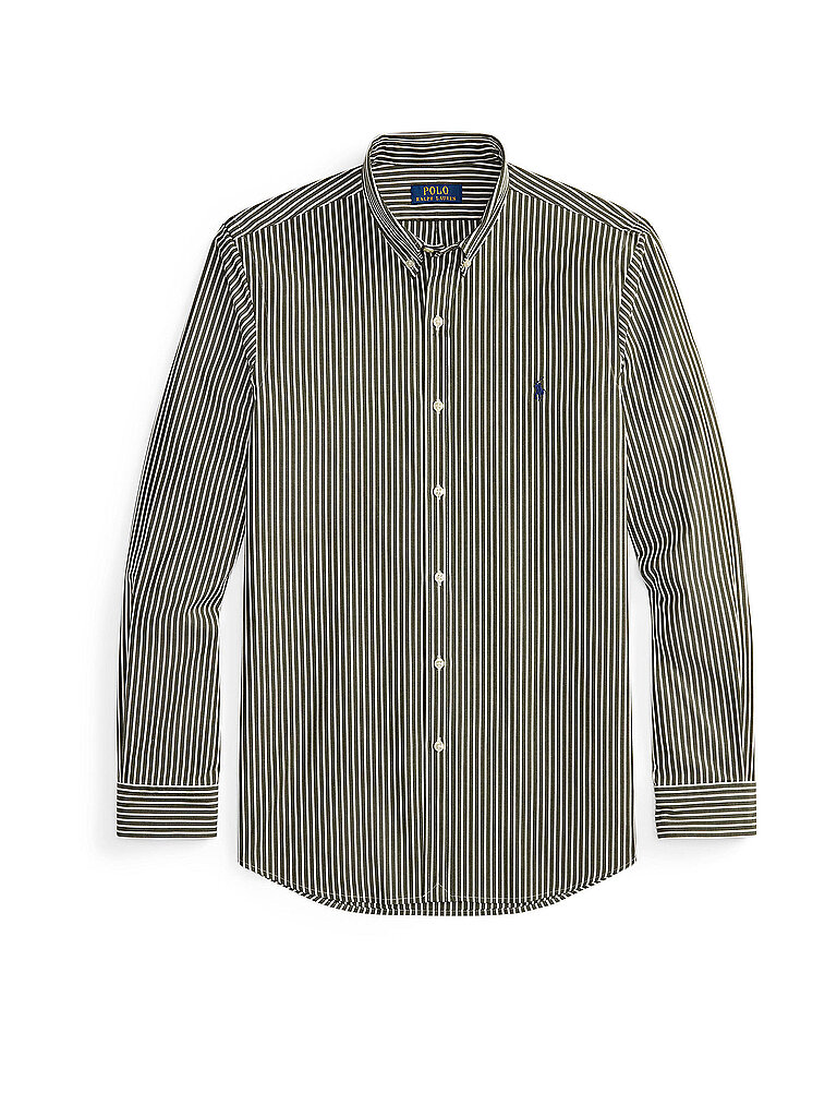 Camicia Custom Fit verde scuro XL
