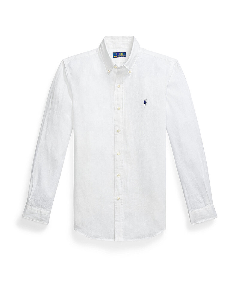 Camicia di lino Custom Fit bianco L