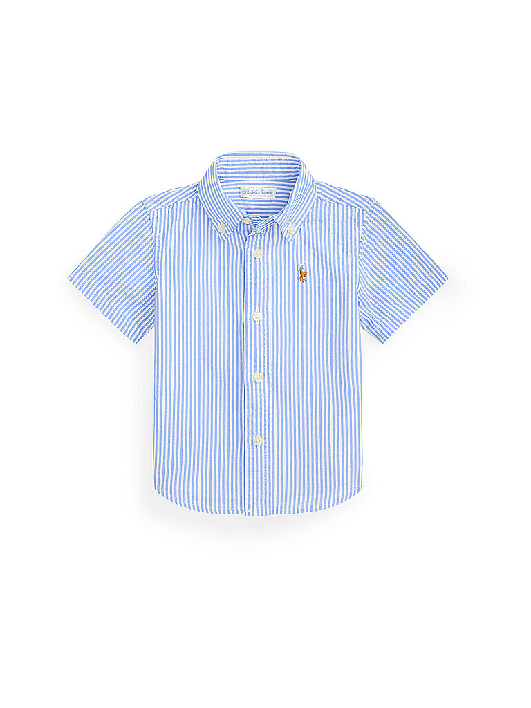 Camicia neonato azzurro 80