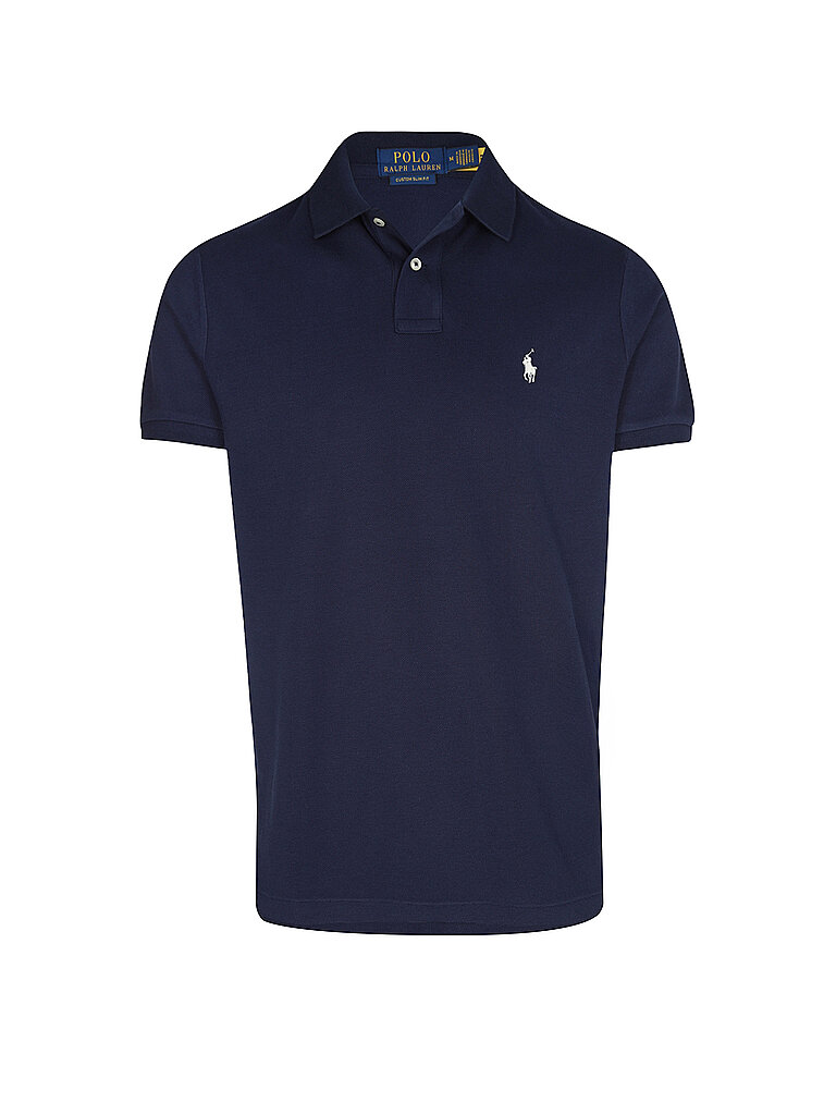 Polo Custom Slim Fit blu S