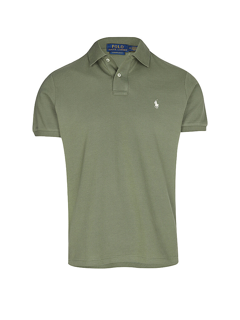Polo Custom Slim Fit oliva S