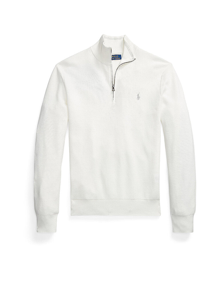 Pullover Troyer bianco XL