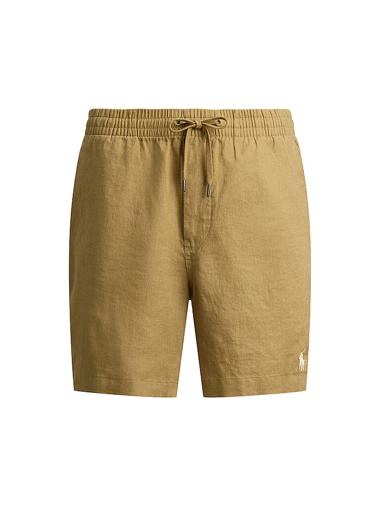 Pantaloncini di lino marrone chiaro L