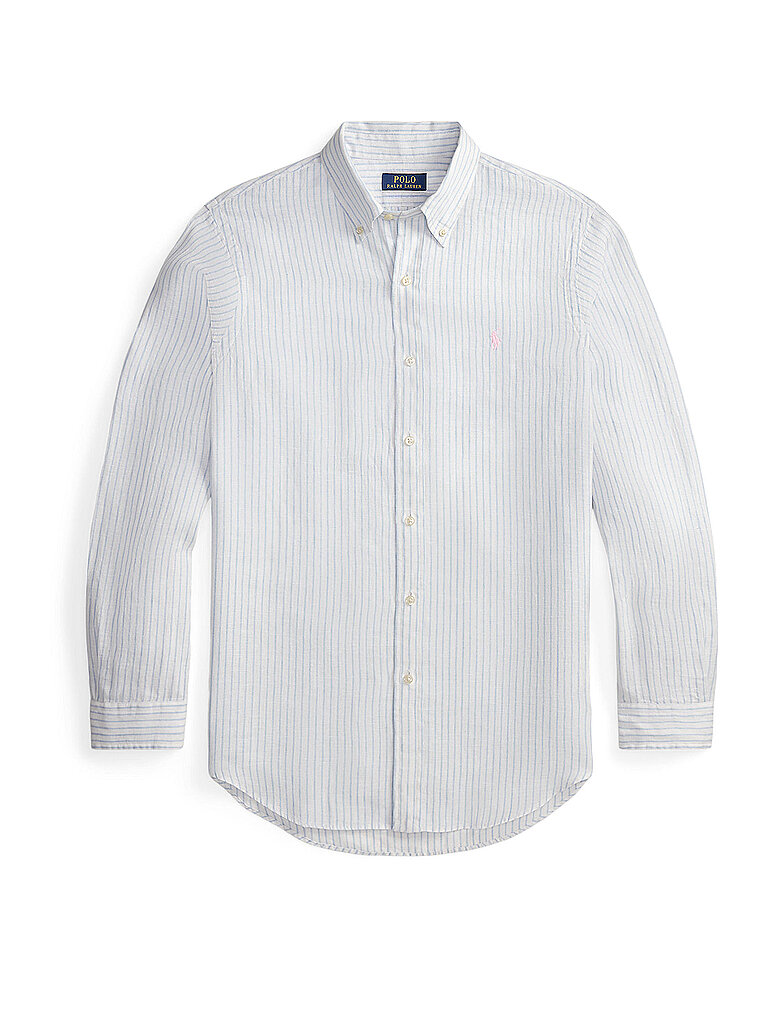 Camicia di lino custom fit bianco S