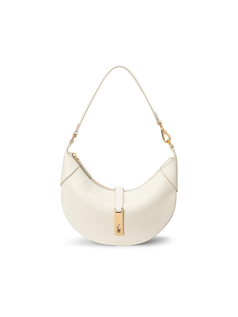 Borsa in pelle - Borsa a spalla piccola crema