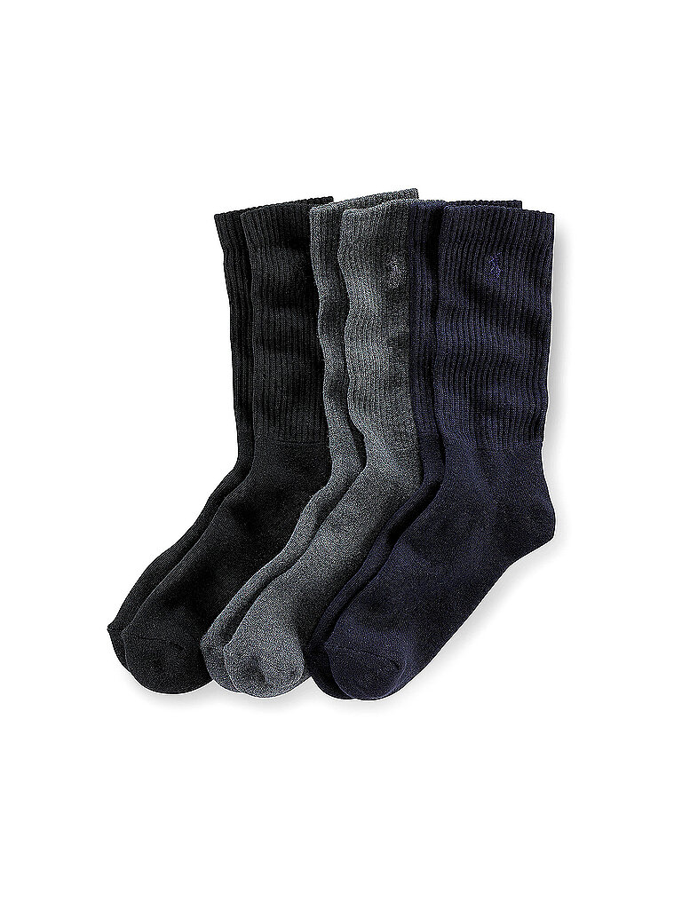 Calzini confezione da 3 blu navy / grigio antracite mélange / nero nero