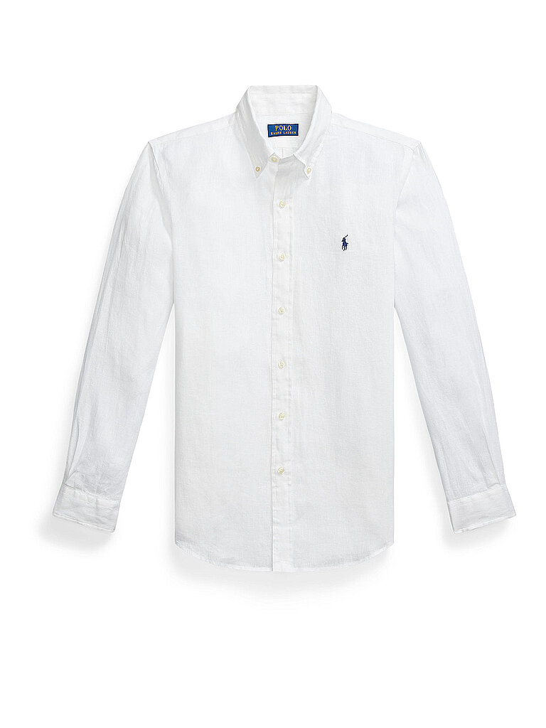 Camicia di lino Custom Fit bianco S