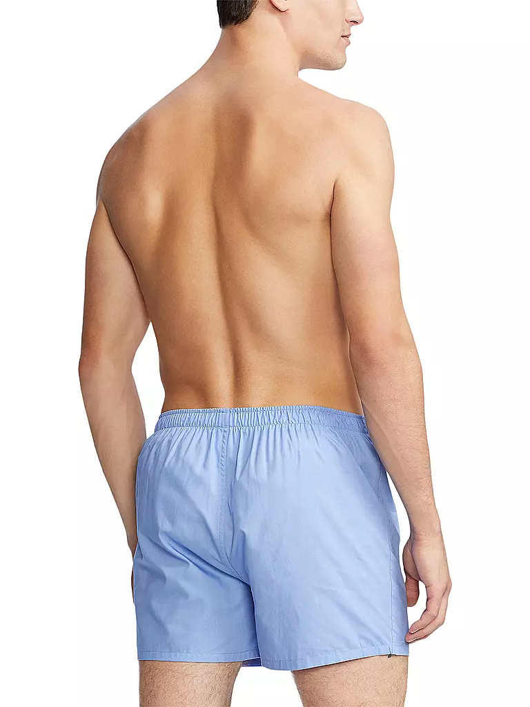POLO RALPH LAUREN | Boxer 3 pz. bianco, azzurro, blu navy | Blu chiaro