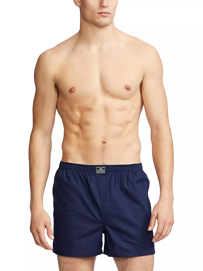 POLO RALPH LAUREN | Boxer 3 pz. bianco, azzurro, blu navy | Blu chiaro
