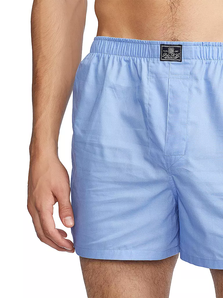 POLO RALPH LAUREN | Boxer 3 pz. bianco, azzurro, blu navy | Blu chiaro
