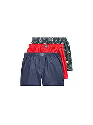 POLO RALPH LAUREN | Boxer 3 pz. blu rosso fantasia | Blu scuro