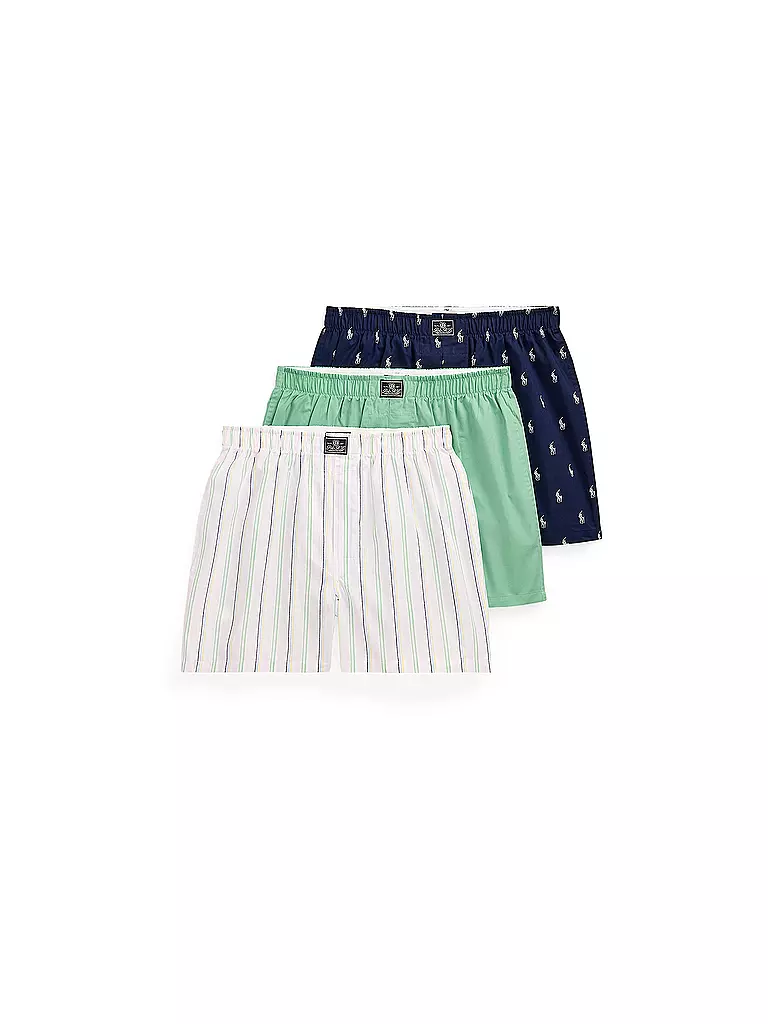 POLO RALPH LAUREN | Boxer 3 pz. blu | Bianco