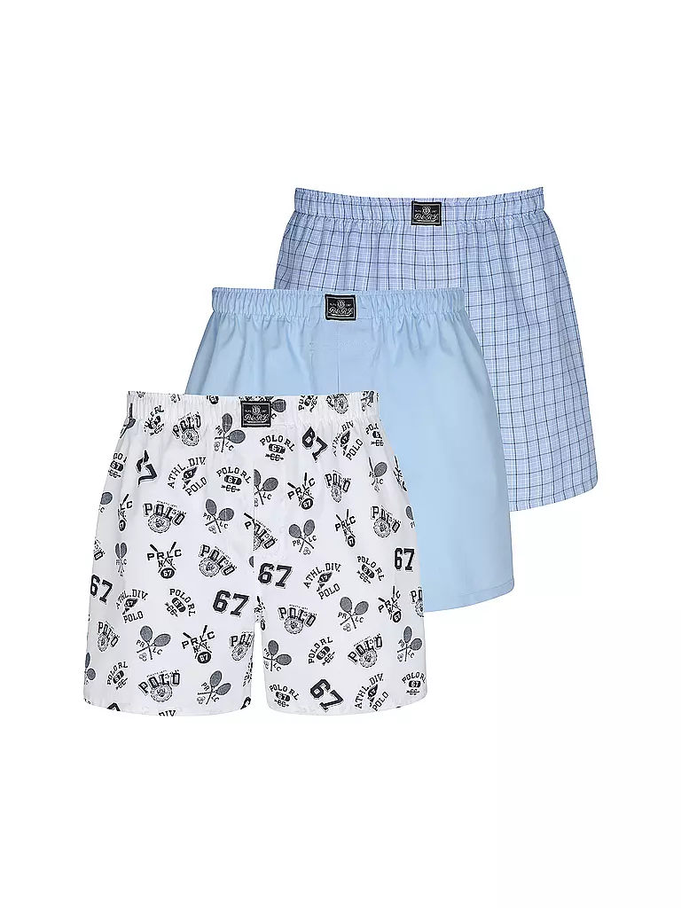POLO RALPH LAUREN | Boxer da uomo, confezione da 3, blu | Blu