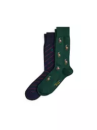 POLO RALPH LAUREN | Calzini confezione da 2 hunter / wine / navy | Verde