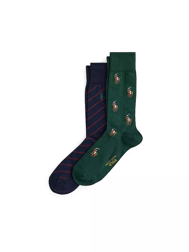 POLO RALPH LAUREN | Calzini confezione da 2 hunter / wine / navy | Verde