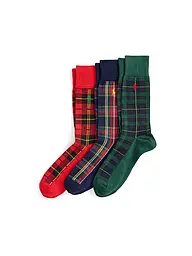 POLO RALPH LAUREN | Calzini confezione da 3 pz. bordeaux / verde / blu royal | Multicolore