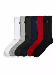 POLO RALPH LAUREN | Calzini confezione da 6 Blr/Red/Char/Hthr/White | Multicolore
